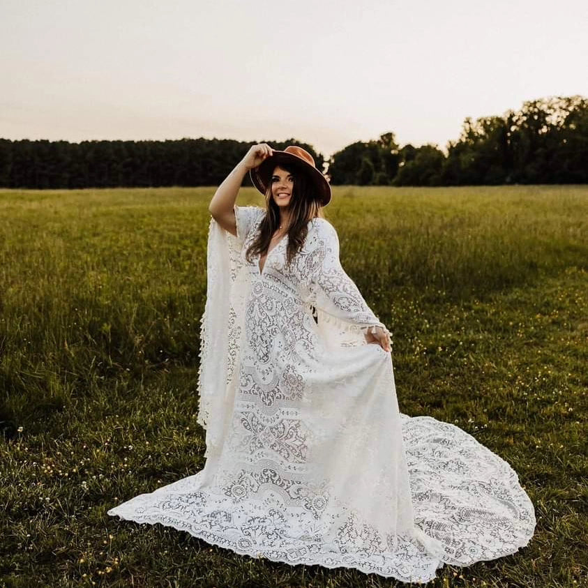 Diamond White Boho Dress Rental