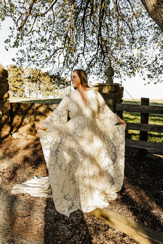 boho dress rentals Livette Boho Gown - Maternity Dress Rental XLarge